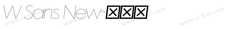 W Sans New字体转换 W Sans New字体转换